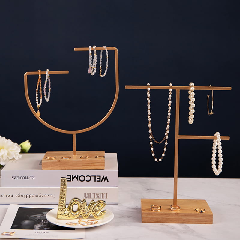 Rak paparan hiasan gantung logam moden