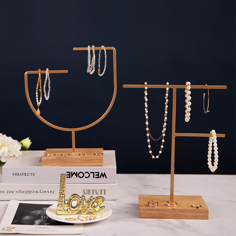 Rak paparan hiasan gantung logam moden